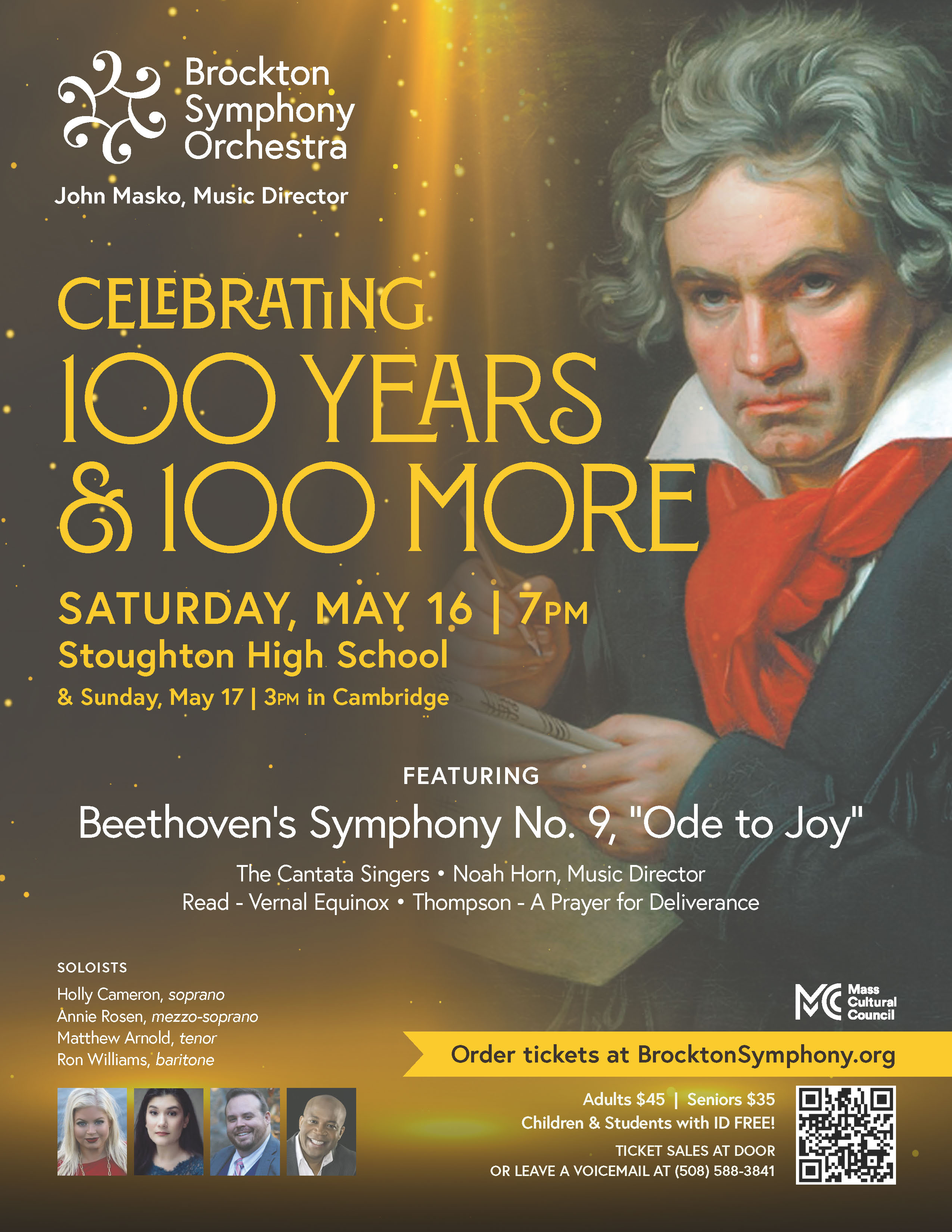 Poster for May concert